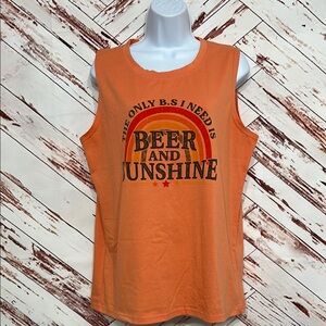 NWOT cute graphic sleeveless tee